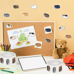 Cute Kitty Sticker Roll (500 Sheets) Decals for Planner Decoration, Envelope Sealing & Aesthetic Notebook Crafts