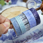 18 rolls/box, Christmas snow scene washi tape, suitable for DIY diary, gift box decoration, Christmas gift for friends
