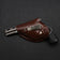 Cigar Igniter Revolver Pistol Windproof Lighter Metal Gun with Leather Cover Inflatable Cigarette Lighters & Smoking Accessories