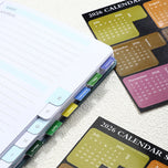 2026 Calendar Index Stickers Planner Schedule Agenda Bookmark Sticker Stationery Office School Supplies