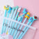 10Pcs / Set Cute Gel Pen Kawaii Random Pattern Unicorn Pony 0.5m Black Gel Ink Pen School Stationery Office Suppliers Gifts