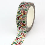 1X 10M Gold Foil Reindeer Snowflake Christmas Trees Snowman House Masking Washi Tape for Scrapbooking Planner Kawaii Papeleria