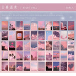 Yoofun 50 Sheets Natural Scenery&Art Paintings Stationery Stickers Book Aesthetic Landscape Cute Scrapbooking Planner Journaling