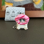 Kawaii Donut Cat Bag Charm