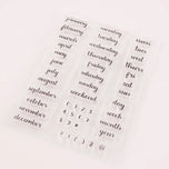 Week Month Day Clear Transparent Rubber Stamps Seal Block Stamp Sheets for DIY Scrapbooking Photo Album Diary Decorations