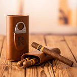 Personalized Cigar Case with Cigar Cutter for Groom Best Man Wedding Party Gift Custom Cigar Humidor Case Groomsmen Gift
