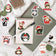 50pcs Cute Christmas Cat Graffiti Stickers Aesthetic DIY Luggage Bike Phone New Year Gift Decoration Sticker Toy