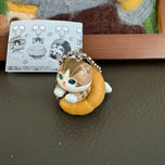 Kawaii Donut Cat Bag Charm