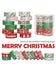 12 rolls/box of Christmas tree red green color washi tape, DIY photo album gift decoration supplies, foil stamping craft.