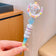 Sanrio Cartoon Crystal Sparkling Diamond Rotating Head Neutral Pen Black Cute Girl Beaded Pen kawaii  gel pen stationery