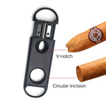 Dual-purpose V-mouth Cigar Portable Stainless Steel V-shaped Cigar Cutter Sharp Cigar Cutter Cigarette Cutter 2025-New