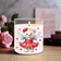 4pcs Valentines Day Teddy Bear Hearts Love DIY UV DTF Rub On Glass Cup Wrap Transfer Sticker Crafts Mug Greeting Cards Decor