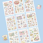 Kawaii Bear Journaling Stickers Diary Planner