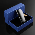 JOBON new Triple Torch Jet Metal Lighter Pipe Lighter with Cigar Cutter Visible Transom Windproof Flame Accessories Gadgets Men