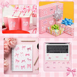 50-500pcs Cute Bow Valentines Day Stickers Thank you Candy Bag Seal Stickers Scrapbooking Valentines Gift Box Label Decoration