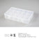 Clear Crafts Organizer Storage Box, 15 Compartments, Washi Tape, Art Supplies, Sticker Stationery