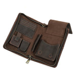 Contact's Family Leather Cigar Case With Lighter Cutter Pocket Travel Portable Humidor Box Cigars Accessories Handbag Men Gift