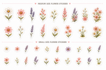 Highland Sweethearts — Cottage Flower Filler Sticker Set
