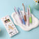 5pcs Cartoon Kawaii Gel Pen 0.55mm Refill Press Pen Black Pen Student Stationery School Writing Supplies animation Birthday Gift
