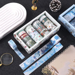 20 rolls/box, Christmas theme pattern and washi tape, suitable for DIY diary, gift box decoration, Christmas gift for friends