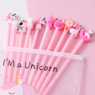 Kawaii Character Gel Pen Set | 10 Black Ink Pens