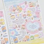 Kawaii Bear Journaling Stickers Diary Planner