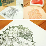 Ink Pad Ink Stamp Pad for DIY Craft Rubber Self Inking Roller Stamps Stationery Album for Scrapbooking Paper Decoration