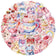 10/30/50pcs Kawaii Transparent Pink Valentine Day Stickers Decals Laptop Fridge Phone Scrapbooking Decoration Sticker Kids Toys