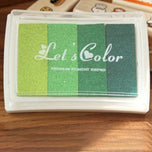 Ink Pad Ink Stamp Pad for DIY Craft Rubber Self Inking Roller Stamps Stationery Album for Scrapbooking Paper Decoration