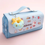 3D Kawaii Pencil Case Girls Decompression Pen Pouch Cute Waterproof School Supplies Aesthetic Organizer Box  Korean Stationery