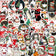 50pcs Cute Christmas Cat Graffiti Stickers Aesthetic DIY Luggage Bike Phone New Year Gift Decoration Sticker Toy