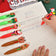 10Pcs/Lot Cute Christmas Cartoon 4 Color Ballpoint Pen Kawaii Mini Pocket Pen Christmas Gift Student School Office Stationery