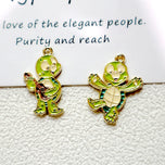 10PCS Kawaii Turtle Journal Charms