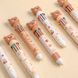 Kawaii 10-Color Bear Pen