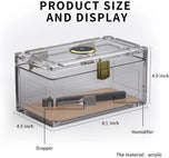 Acrylic Cigar Humidor With Hygrometer Humidifier Cedar Wood Tray Portable Humidor Box Cigar Case Fit 18-50 Smoking Accessories