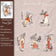 1pack/3pack  Stickers Traceable People Series 10pcs Vintage Retro Journal Backgrounds Female Ephemera Collage Base Decals