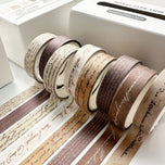 8PCS Pet Tape Rolls for Journaling Washi Tapes Vintage Pet Tapes Roll Washi Tape for Crafts Diary Masking Tape Washi Stickers