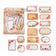 45pcs Vintage Flower Plant Label Stickers Junk Journal Ephemera Floral Stickers Aesthetic DIY Album Scrapbooking Supplies Pack