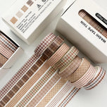 8PCS Pet Tape Rolls for Journaling Washi Tapes Vintage Pet Tapes Roll Washi Tape for Crafts Diary Masking Tape Washi Stickers