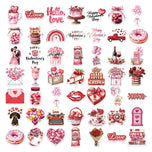 10/30/50pcs Cute Cartoon Red Pink Valentine Day Graffiti Stickers DIY Laptop Phone Fridge Scrapbook Decoration Sticker Decals