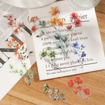 50pcs Transparent INS Ink Flower Cartoon Graffiti Stickers Phone Guitar Notebook Suitcase Water Bottles Waterproof Sticker
