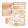 45pcs Vintage Flower Plant Label Stickers Junk Journal Ephemera Floral Stickers Aesthetic DIY Album Scrapbooking Supplies Pack