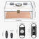 Scotte Cigar Case Humidors Acrylic Cigar Box Hygrometer Humidifier Hold 20 Cigars Include Cigar Cutters Cigar Punch Accessories