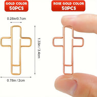 20/50 Pcs Cross Paper Clips, Bible Paper Clips, Bible Study Supplies, Christian Journaling Supplies, Bible Journaling Projects