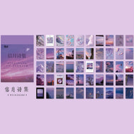 Yoofun 50 Sheets Natural Scenery&Art Paintings Stationery Stickers Book Aesthetic Landscape Cute Scrapbooking Planner Journaling
