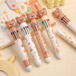 Kawaii 10-Color Bear Pen
