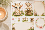 Highland Sweethearts™ Shummy the Goat Planner Sticker Sheet